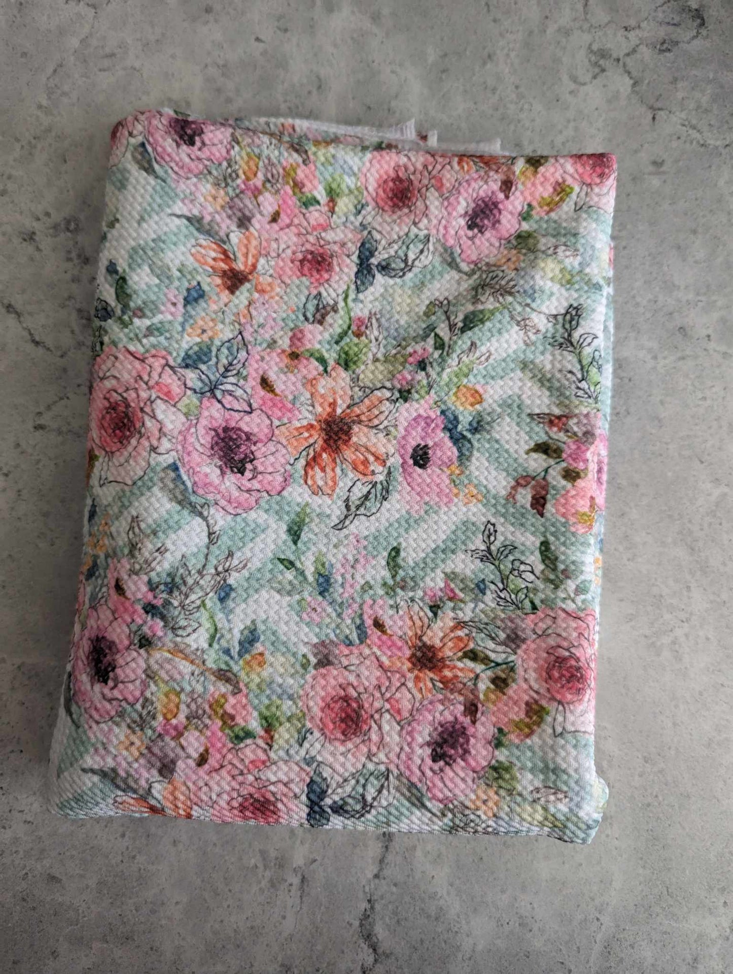 Fleurit fond vert (1m)