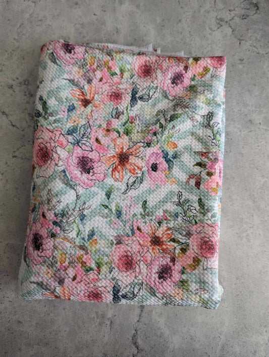 Fleurit fond vert (1m)