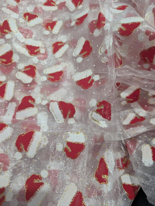 Chapeau père Noël (au demi-mètre)