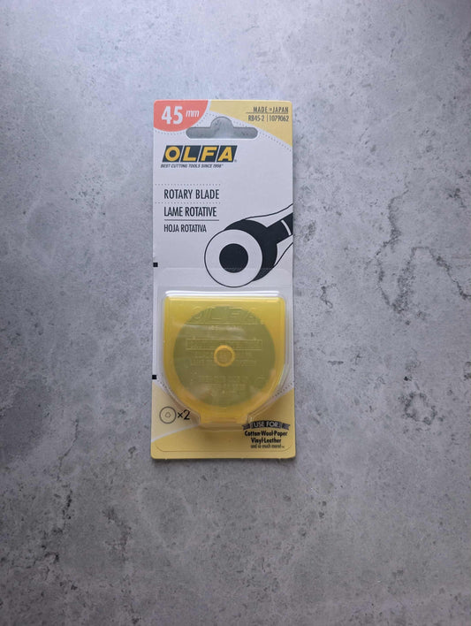 Lame rotative OLFA 45mm - paquet de 2