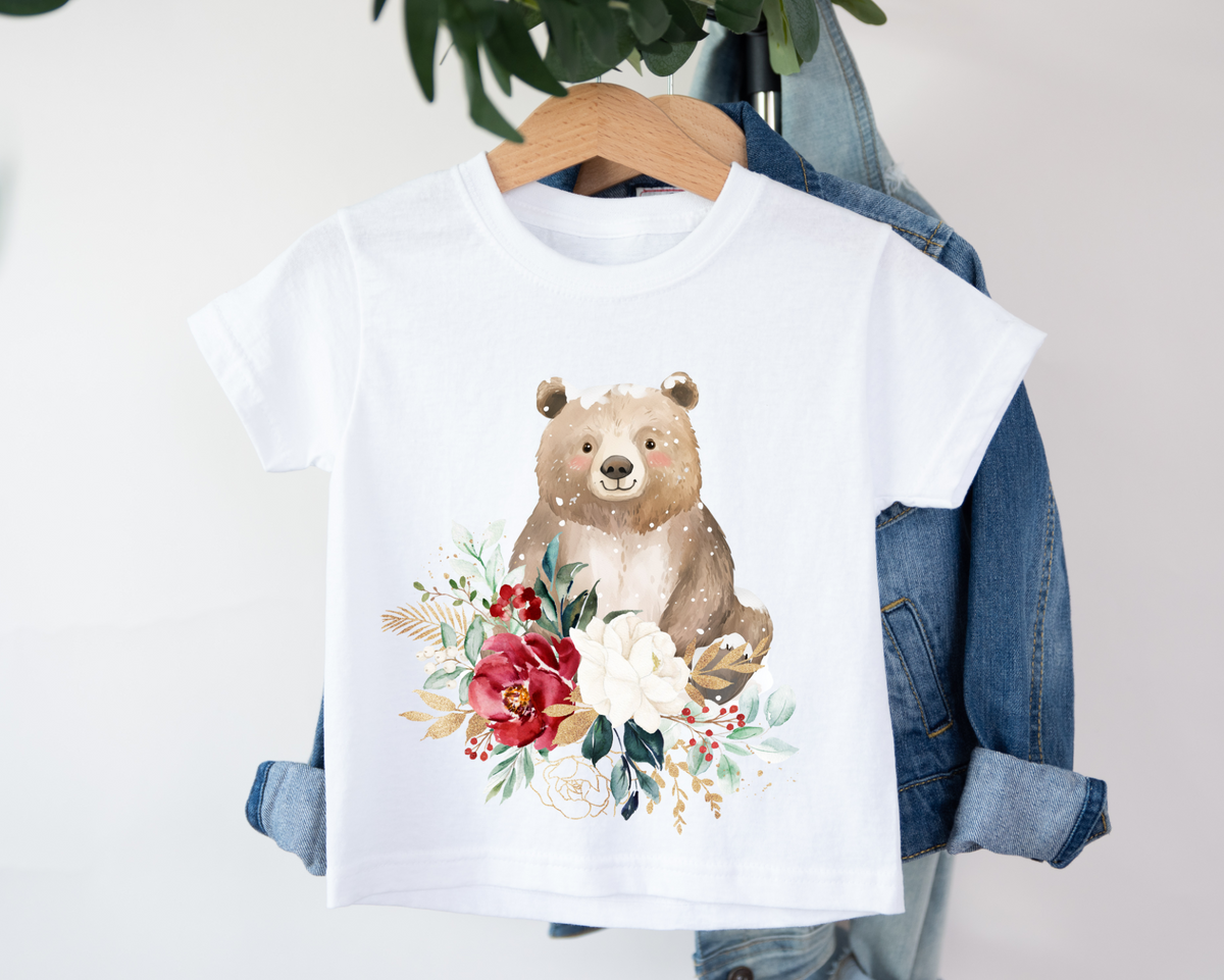DTF ours fleurit
