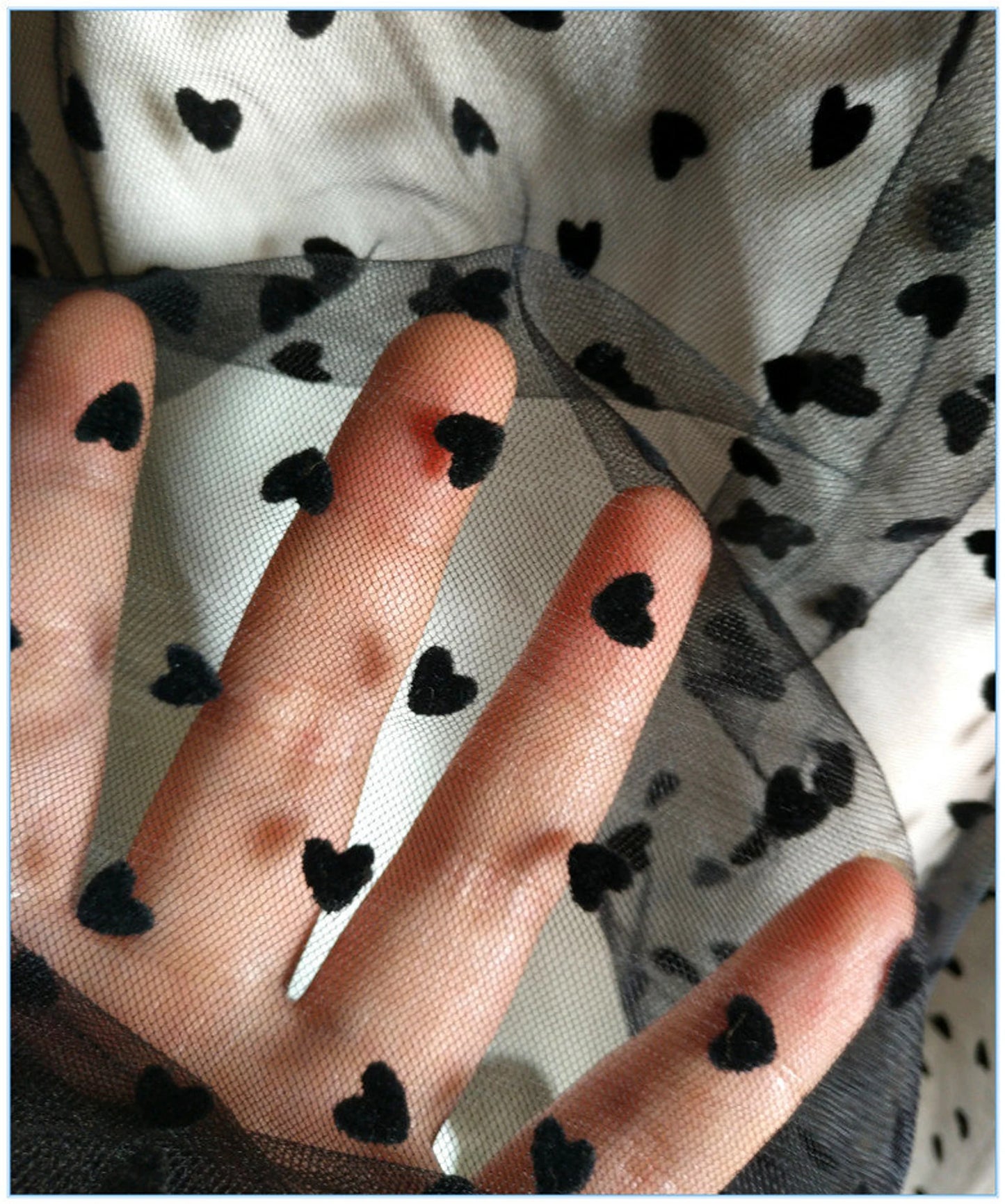 Coeur noir (au demi-mètre)