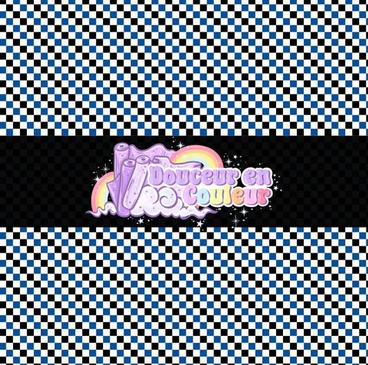 Damier bleu