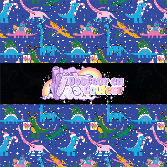 Dino festif violet