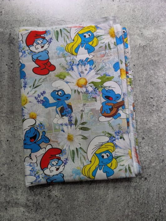 Smurf (1/2m) COTON TISSÉ