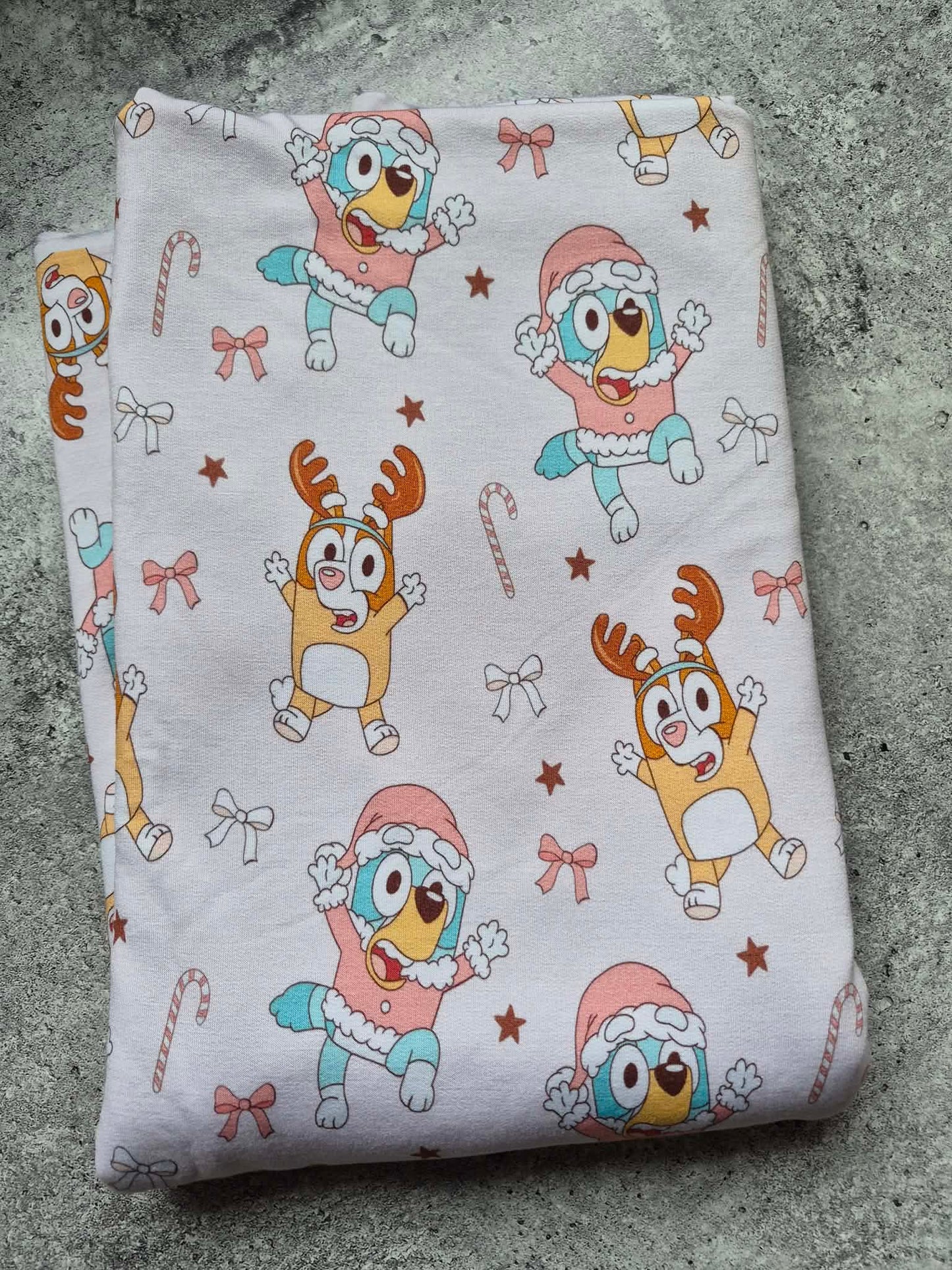 Chien noël (1m08) FRENCH TERRY BAMBOU